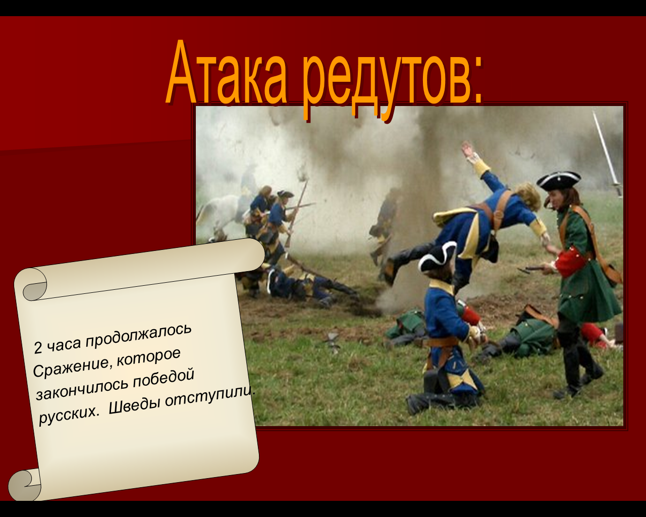 Конспект урока Полтавская битва