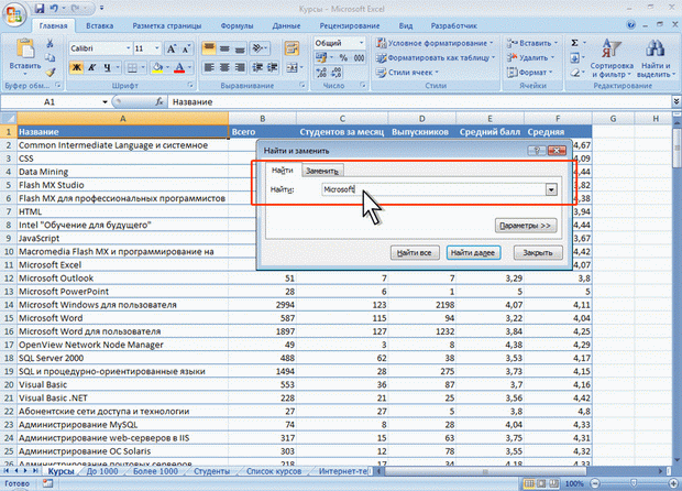 Лекции MS Excel 2010