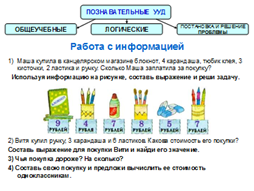 Формирование познавательных УУД на уроках математики средствами развивающей системы обучения Л.В. Занкова