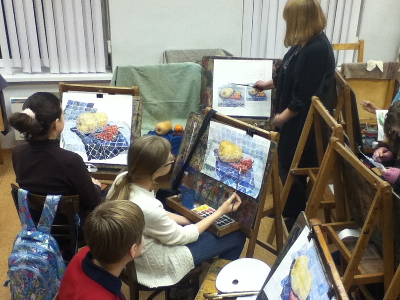 Разработка урока по живописи для 5-6-х классов художественных школ