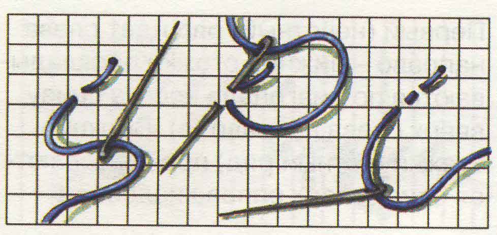 Рисунок в две нити. Как вышивать крестиком закрепление нити. Вышивание крестиком закрепление нити в конце. Вышивание крестиком закрепление нити в начале. Вышивка крестиком закрепление нити в начале работы.