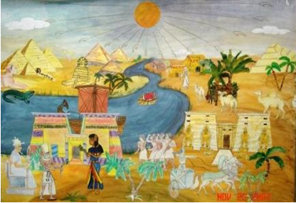 Урок истории и ИЗО на тему Искусство древнего Египта (5 класс)