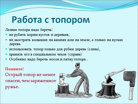 Урок в 6 классе «Определение места для бивака и организация бивачных работ»