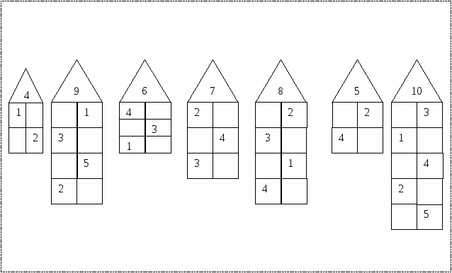 Схемы состава чисел до 10 распечатать