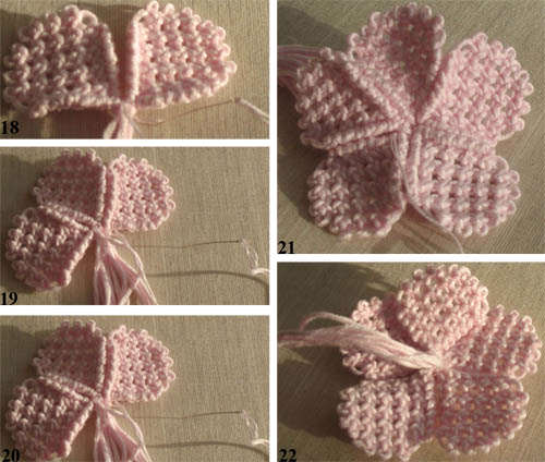 Плетение цветочка макраме (1-5 классы)