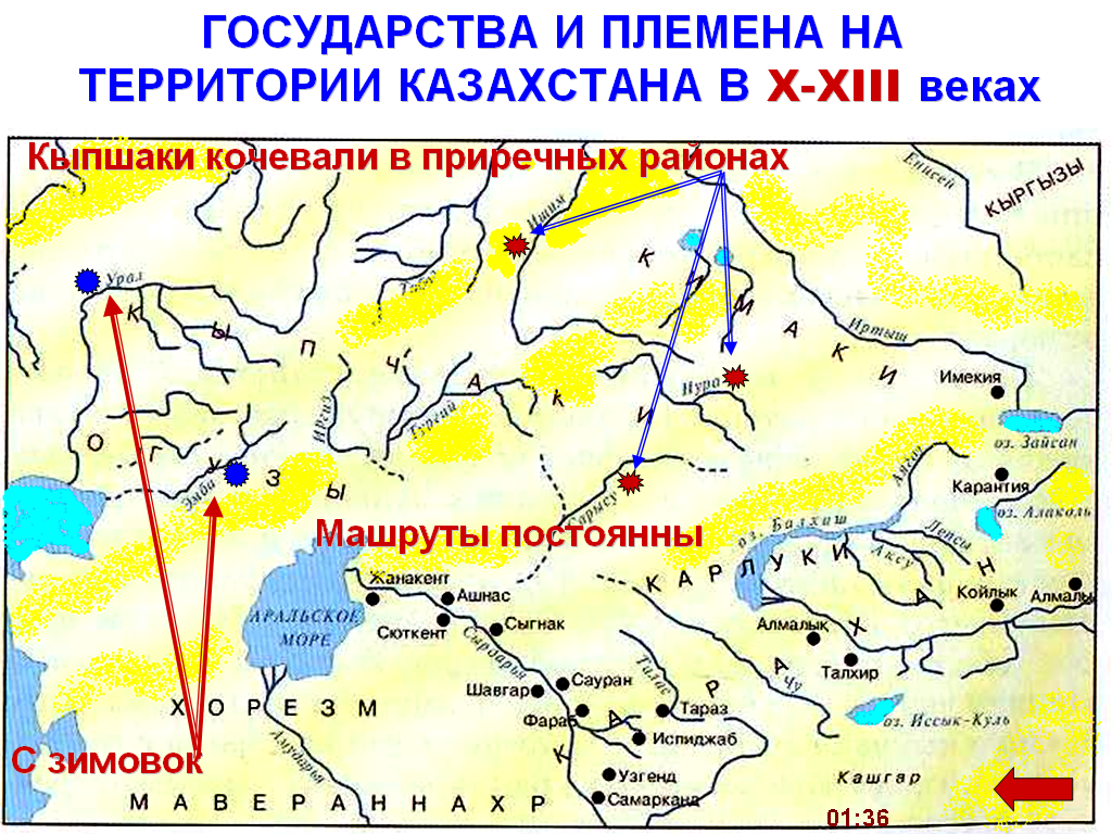 Урок на тему Кыпчакское ханство