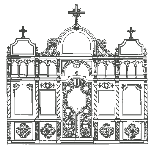 Чертежи иконостасов из дерева в церковь
