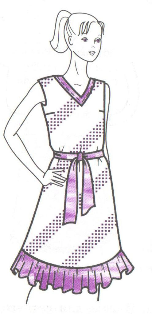 Урок по швейному делу для 8 класса Разработка фасонов цельнокроеного платья