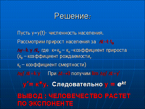 Учебный проект в 11 классе по теме «Применение производной»