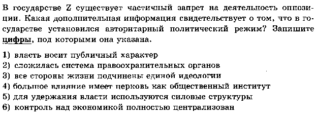 Итоговое тестирование в формате ЕГЭ-2016 (2 варианта с ответами) по теме Государство-ведущий политический институт.