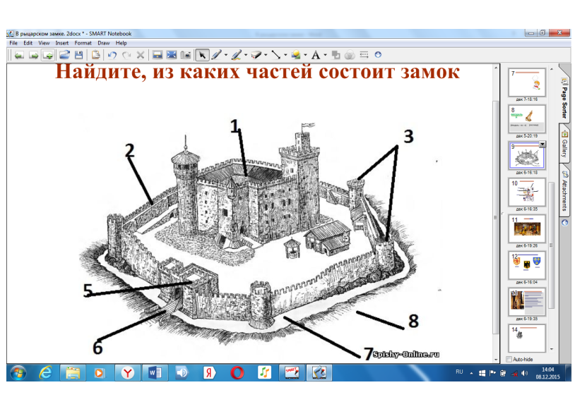 Урок истории В рыцарском замке