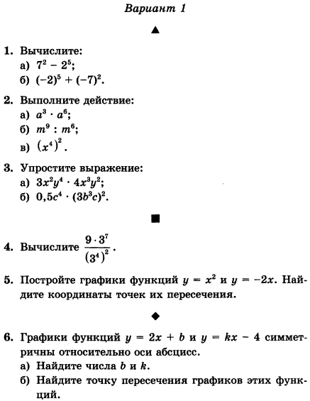 Рабочая программа по алгебре для 7 классов из расчета 3 часа в неделю