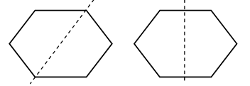 Отрезки в шестиугольнике. Шестиугольник разделить на 2 пятиугольника. Оси симметрии правильного пятиугольника. Разрежь шестиугольник на два пятиугольника. Шестиугольник пятиугольник четырехугольник.
