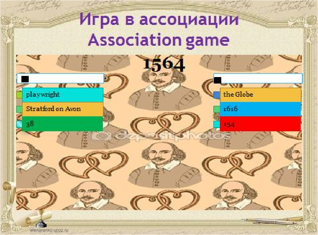 Интегрированный урок английского и русского языков на тему Словосочетание.Сонеты Шекспира