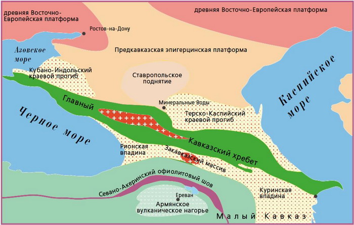 Краткая геологическая история юга России
