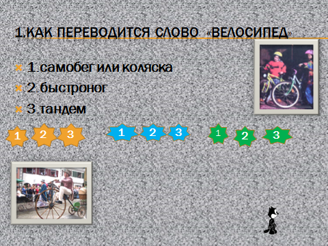Познавательная игра по ПДД « Гонка велоэрудитов»