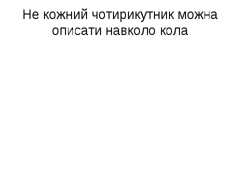 Урок геометрії у 8 класі Описані чотирикутники