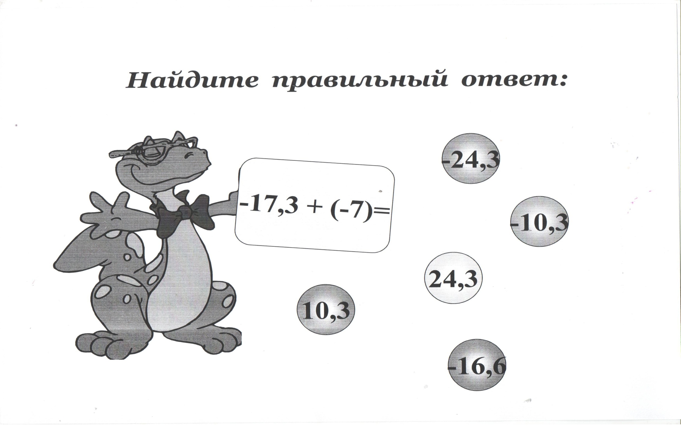 Конспект урока на тему Сложение отрицательных чисел(6 класс)