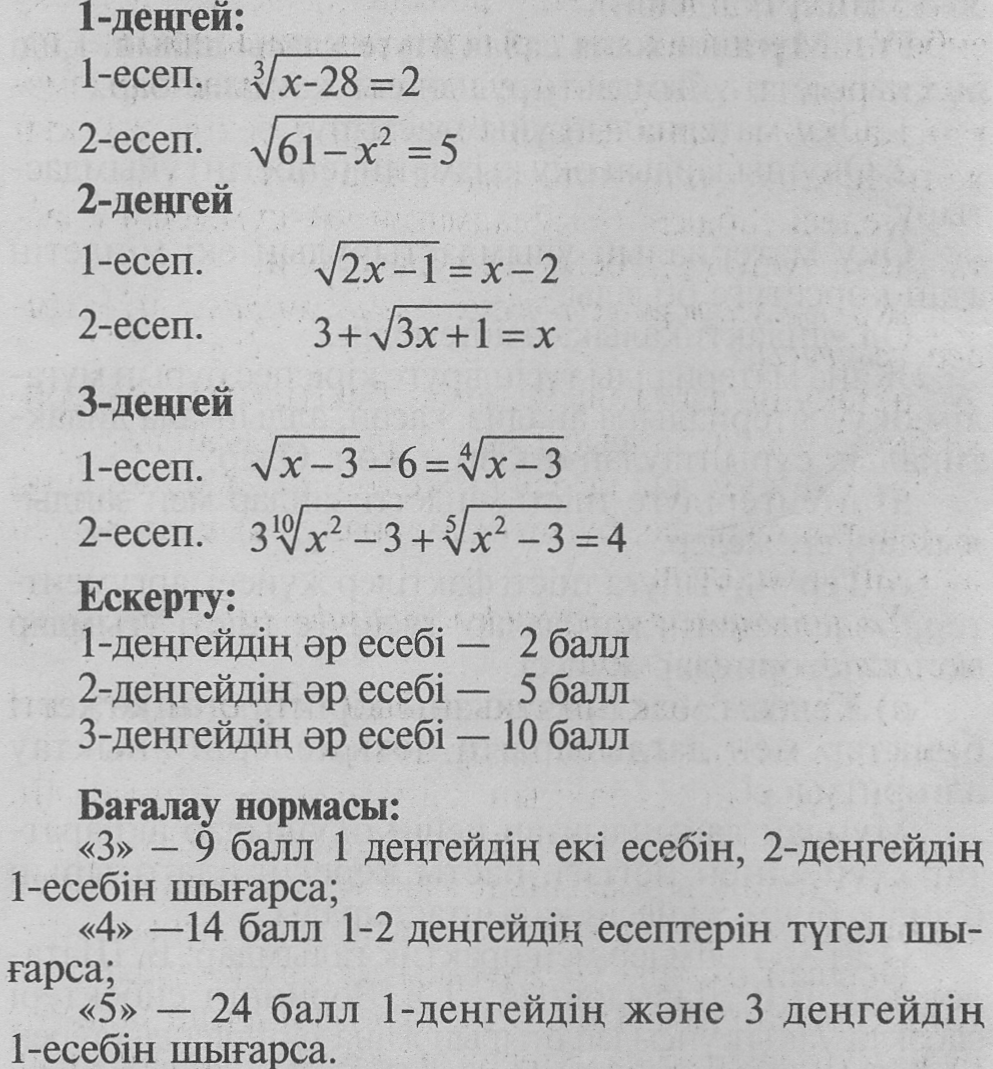 Иррационал теңдеулер және оның жүйесін шешу алгебра пәнінен ашық сабақ жоспары (11 сынып)