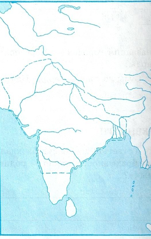 Две главные реки индии. Контурная карта Индия в древности. Контурная карта по истории 5 древняя Индия. Контурная карта древняя Индия. Древняя Индия 5 класс история контурная карта.