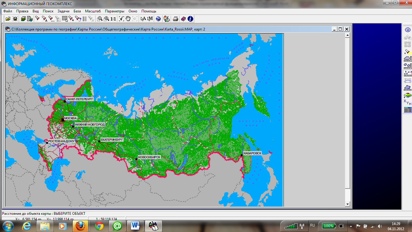 ГИС карта России