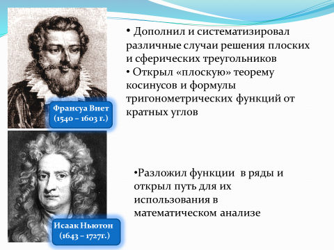 Урок алгебры в 10 классе Тригонометрические функции и тождества