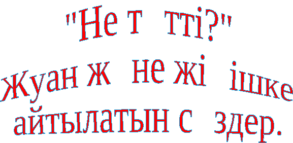 Конспект урока по ана тілі на тему: Не тәтті?