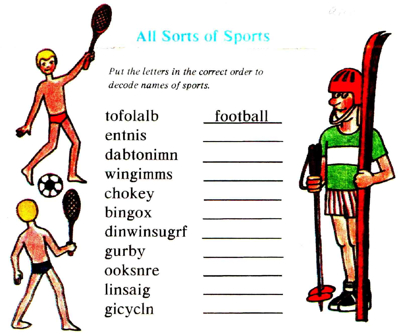 Учебно-методическая разработка мероприятия Английский в спорте