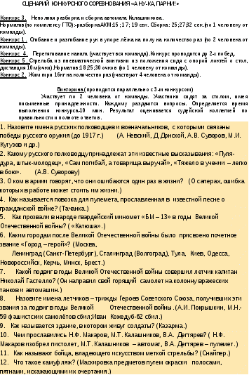 Военно-патриотическое воспитание студентов колледжа