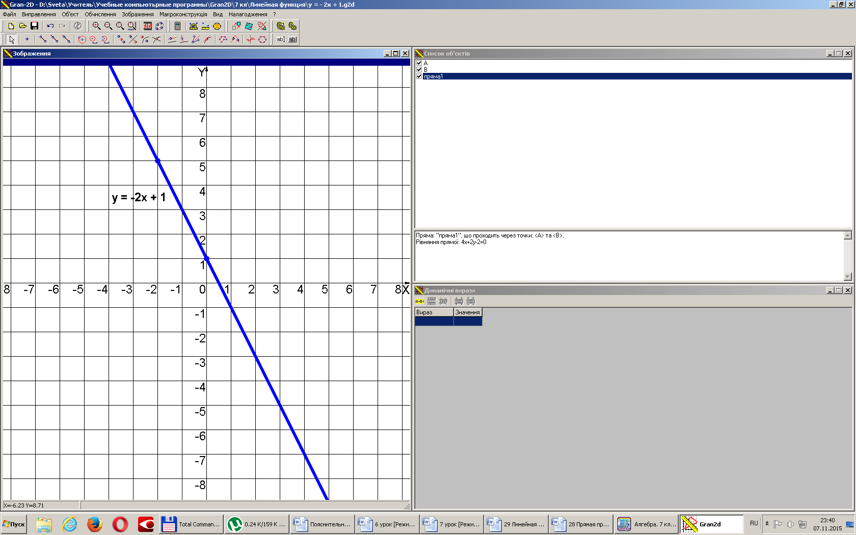 Линейная функция 7 класс конспект урока. Формула которая задает линейную функцию. Линейная функция 7 класс конспект. Построение Графика функций в программе Gran 2. Конспект урока линейные функции.