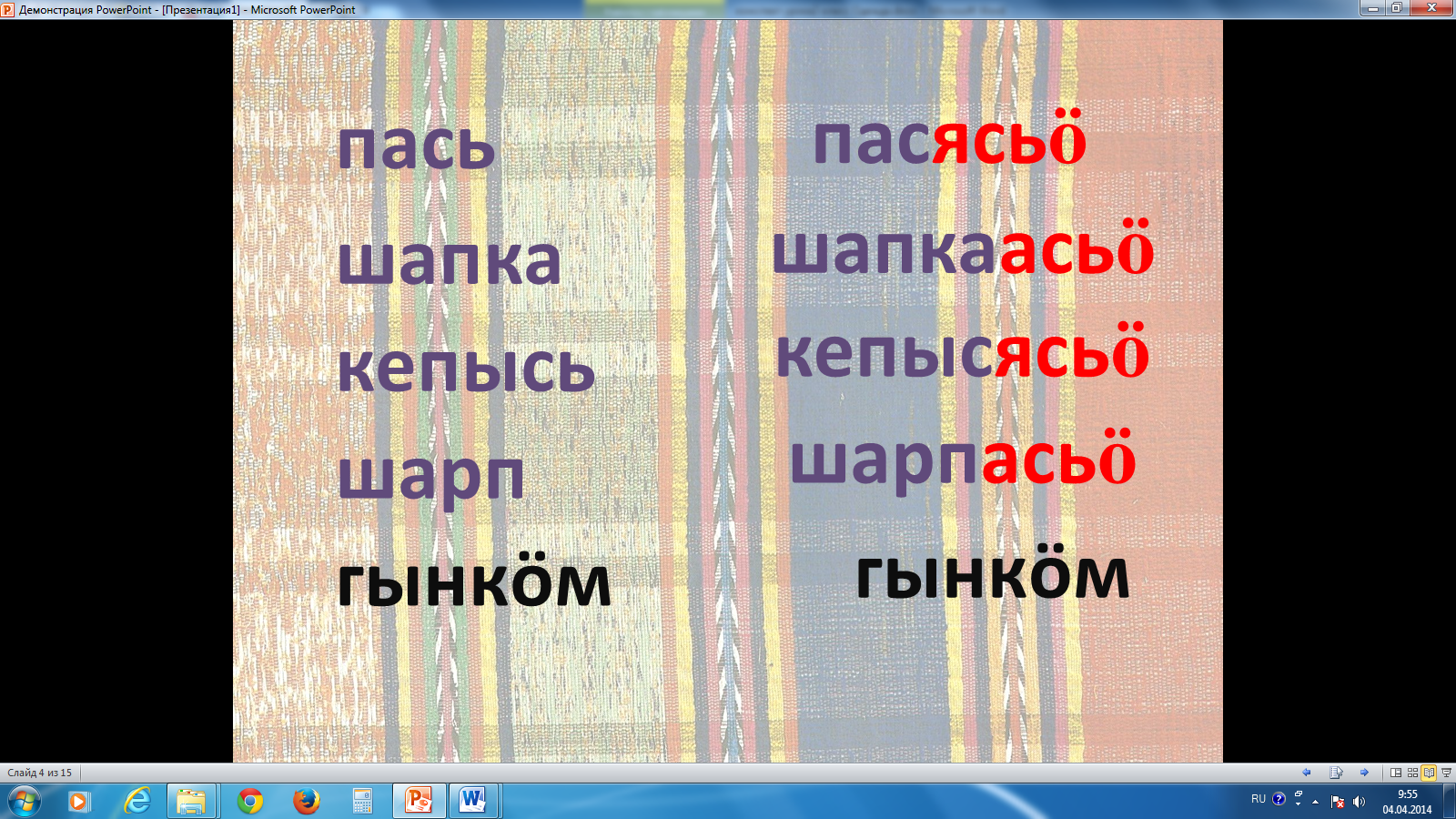 Технологическая карта. Урок по теме Паськом