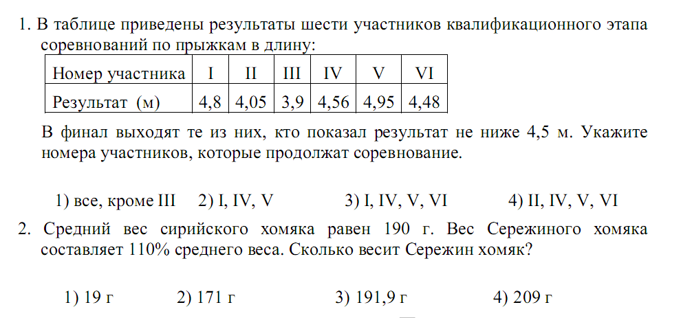 Курс по выбору математика 9 класс