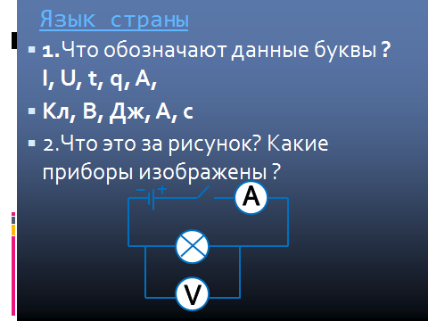 Конспект урока повторения и закрепления темы Постоянный электрический ток