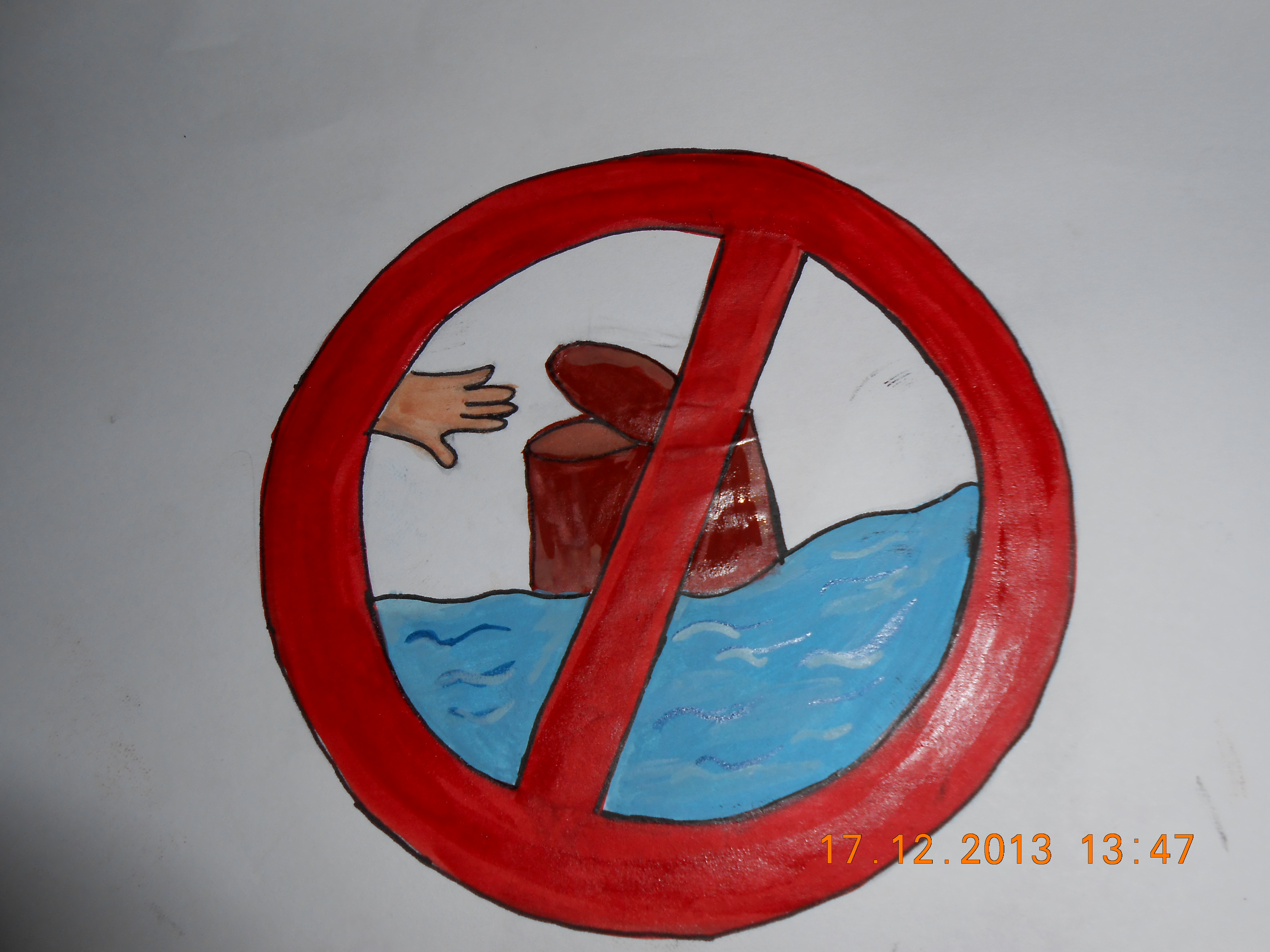 Знаки запрещающие загрязнять воду