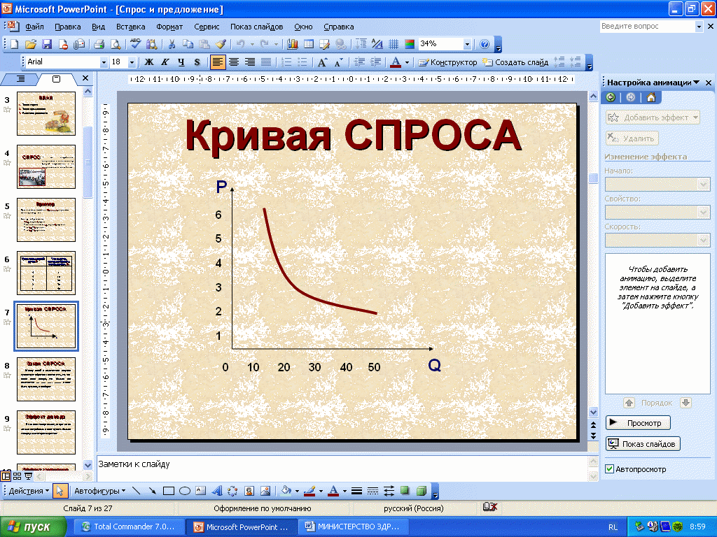 Лекционный материал по теме «Спрос и предложение. Механизм ценообразования»