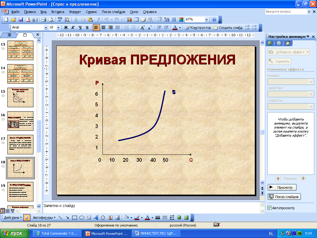 Лекционный материал по теме «Спрос и предложение. Механизм ценообразования»