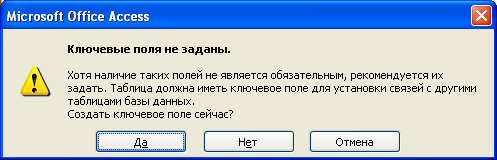 Практическая работа «СУБД MS Access 2007. Создание таблиц»