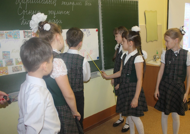 Урок по казахскому языку на тему Кітапханада (3 класс)