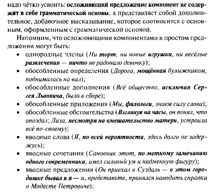 Теоретический материал для подготовки к ОГЭ по русскому языку