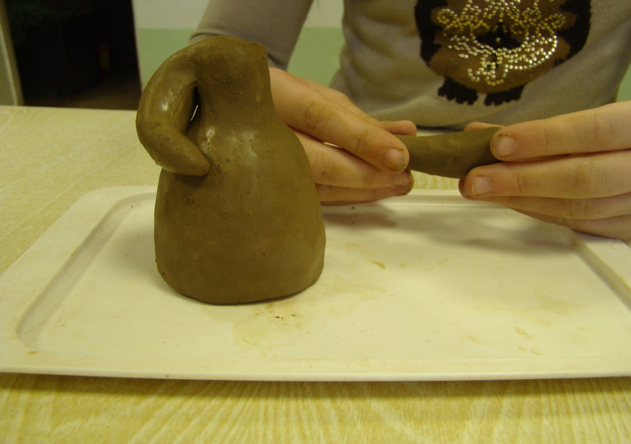 Мастер-класс « Изготовление глиняной игрушки « Барынька».