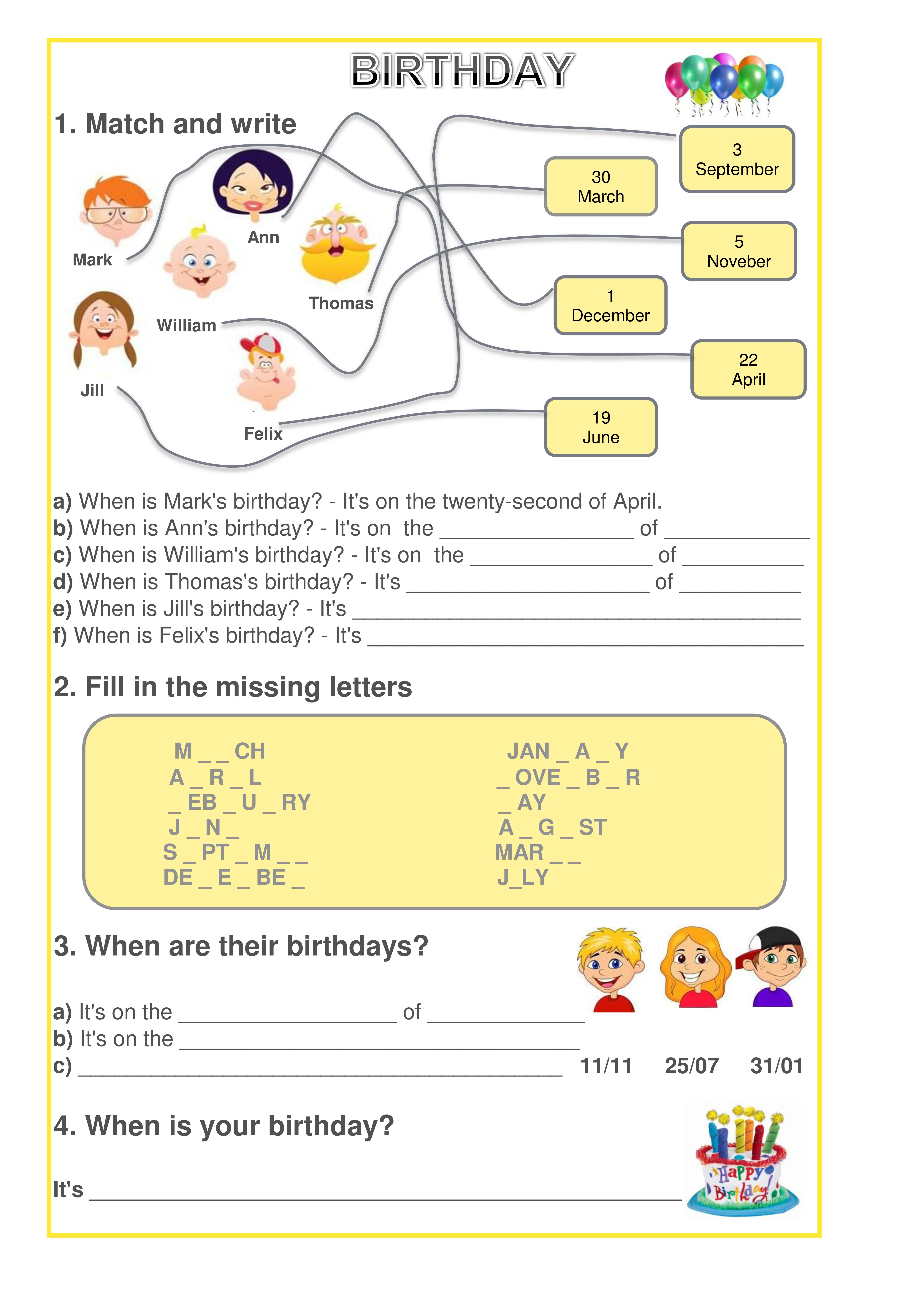 Методическая разработка День рождение по английскому языку в начальной школе