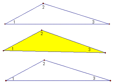 Конспект урока по геометрии на тему «Сумма углов треугольника».