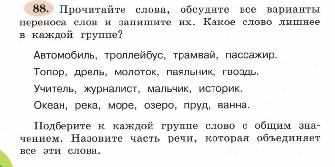 Конспект урока по русскому языку «Правила переноса слов.» (3 класс)