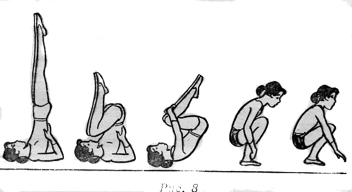 Урок с акробатическими упражнениями