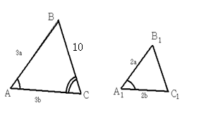 Признаки подобия треугольников (задачи на готовых чертежах - геометрия 8 класс)