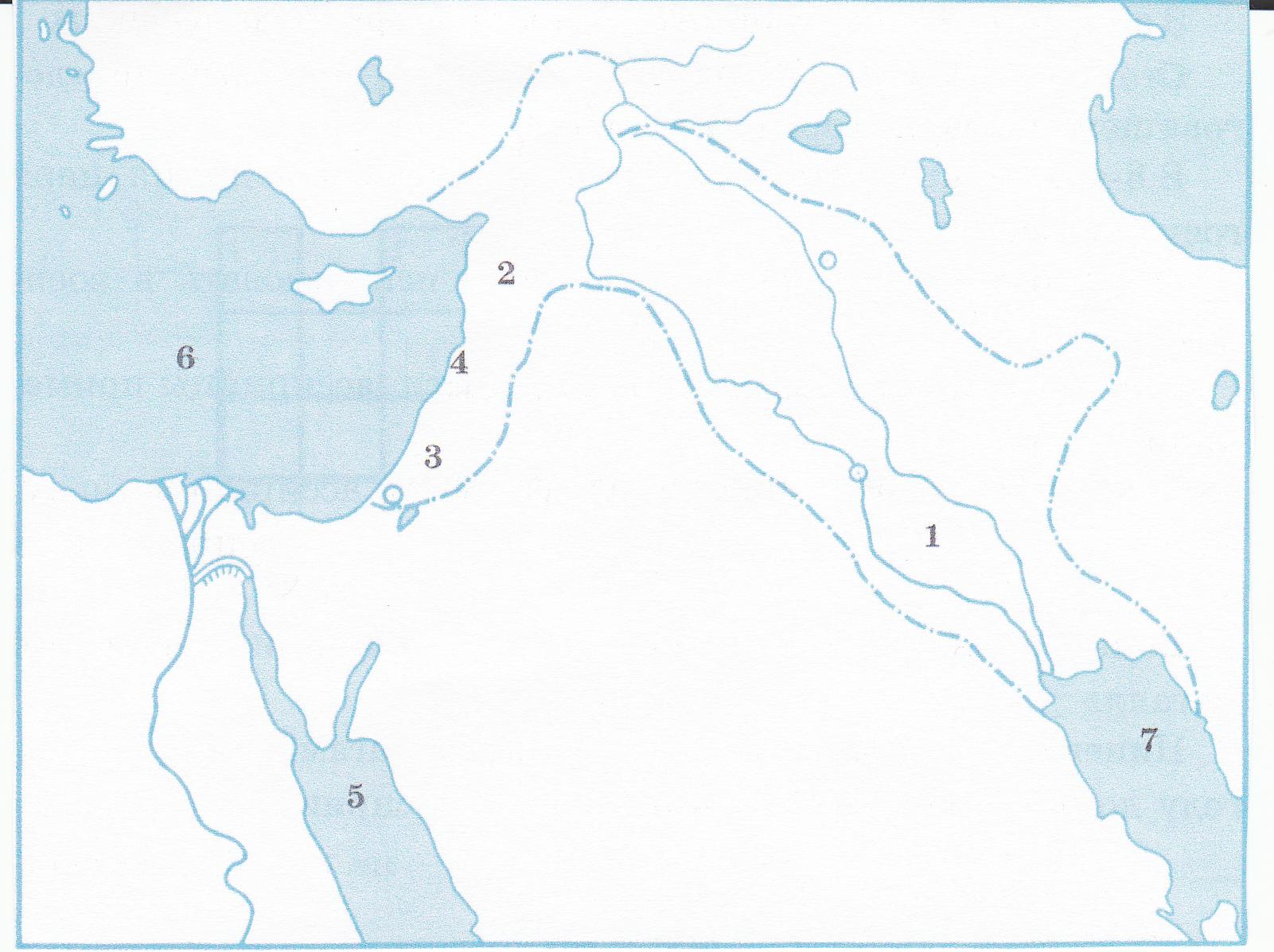 Работа с контурной картой по теме Ассирийская держава