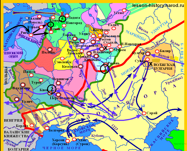 Материалы для подготовки к ЕГЭ по истории (работа по исторической карте)