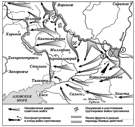 Задания по картам Великой Отечественной войны ЕГЭ.