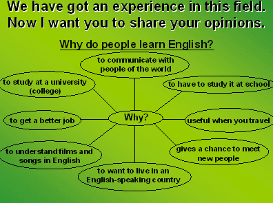 Открытый урок по английскому языку на тему The world of the English language