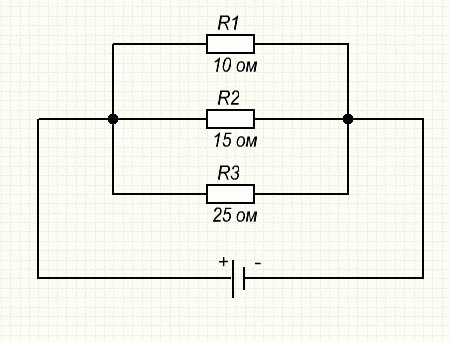 Таблица последовательное и параллельное подключение проводников